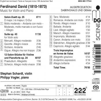 Stephan Schardt Werke Für Violine Und Klavier