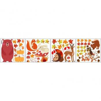 Colorful Autumn Maple Leaf Decals
