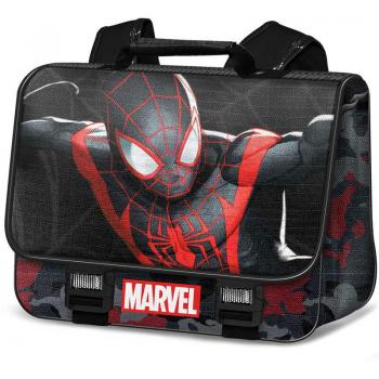 Spiderman Miles Mochila Cartable 2.0, Negro