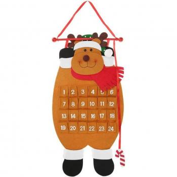 Cuadro de Cuenta Atrás Navideña con Temporizador Santa Claus