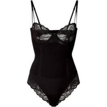 Body Completo de Encaje Negro Calvin Klein