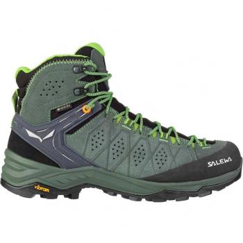 Scarponi Salewa Alp Trainer 2 Mid GORE‑TEX Verde Grigio – 40.5