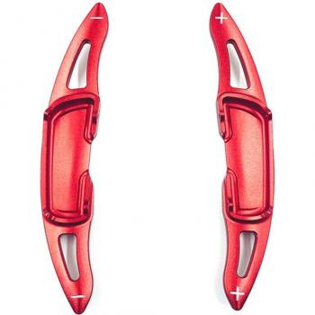 Extensions de Palettes de Vitesse en Aluminium pour Volant (Rouge) - 2 Pièces pour Mazda 3, 6, Axela, Atenza, CX-3, CX-5, MX-5, CX-9