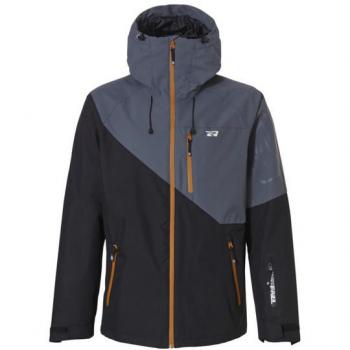 Giacca con cappuccio Rehall DICK-R grigia nero - S