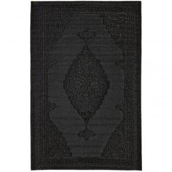 IPERBRIKO Schwarzer Teppich 120x180 cm