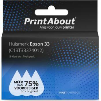 Epson 33 (C13T33374012) 5-Farben Druckerpatrone kompatibel Multipack