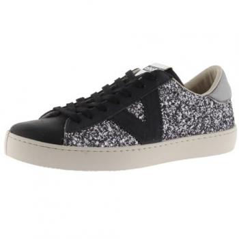Victoria Berlin - Damessneakers met glitter en contrastleren details