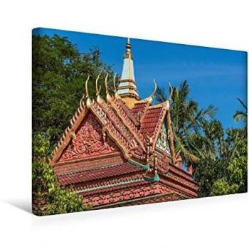 Kampong Cham Textile Canvas 45 × 30 cm – Premium Qualität