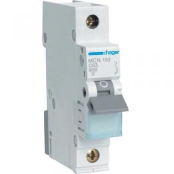 Interruttore Hager MCN163 1 Polso 63 Ampere