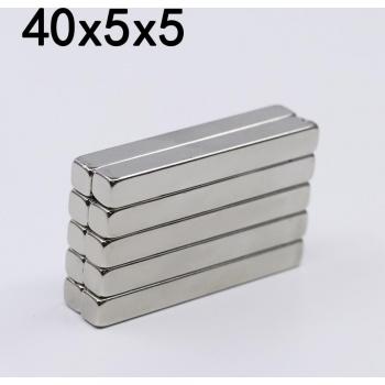 SuperMag 40x5x5 Neodymium Block – 2/5/10/20/50 Pack