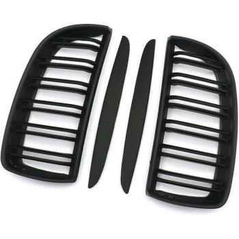 Grilles de rein avant BMW E90 série 3 E91 2005 noir mat