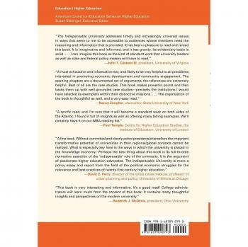 Rowman & Littlefield Pub, Inc. Indispensable University : Higher Education, Economic Development, and the Knowledge Economy