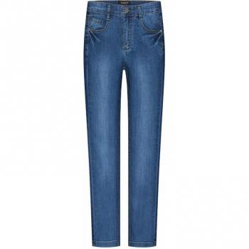 YUKE Boys' Elastic Waist Slim Fit Jeans
