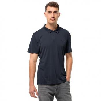 Polo Jack Wolfskin Pikeh manica corta blu notte - S