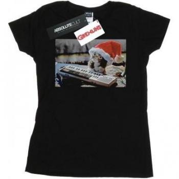 Gremlins Ladies Mogwai Christmas Hat T-Shirt XXL White