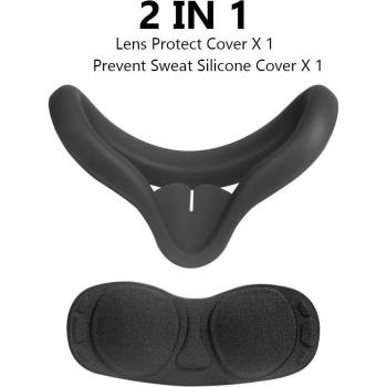 Silicone Eye Mask Cover for Oculus Quest 2 - Anti-sweat and Light Blocking