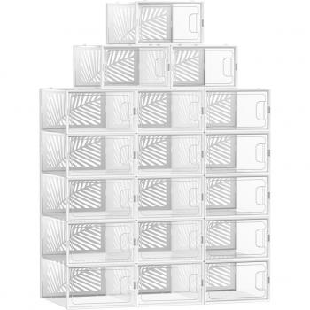 Cajas Transparentes y Blancas 18 Paquetes