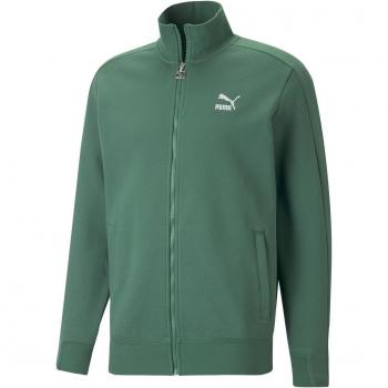 T7 Track Chaqueta de Hombre en Verde con Cierre Completo