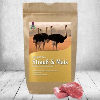 DOGREFORM Strauß‑Mais Hundefutter (Schecker) – 1 x 3 kg, allergikerfreundlich