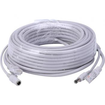 Câble Ethernet + Alimentation CC pour caméras IP, système NVR