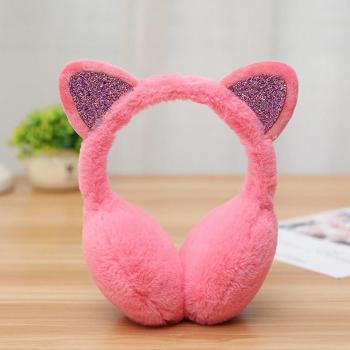 Fur Cat Ear Headband Earmuffs