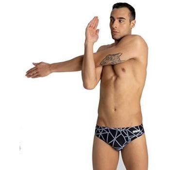 Slips de Bain Arena Noir-Gris pour Hommes