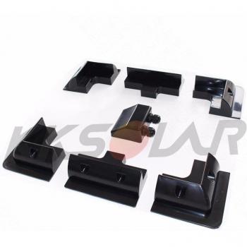 RV Solar Panel Bracket Kit – 7pcs ABS, White, Garage Mounts