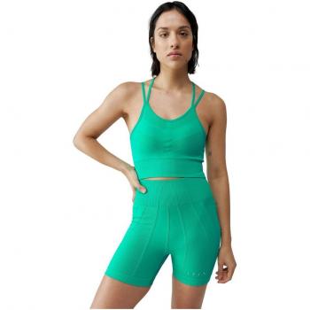 Born Living Yoga Isolda Seamless High Waist Women's Shorts - Reef Green
