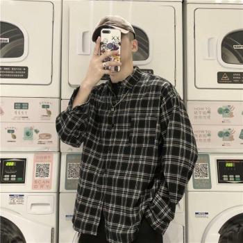 BXyichen Spring/Summer Plaid Casual Shirt Jacket