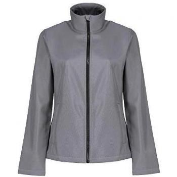 Regatta Professional Women's Breathable Softshell Jacket Ablaze Printable Rock Grey Black Size 10