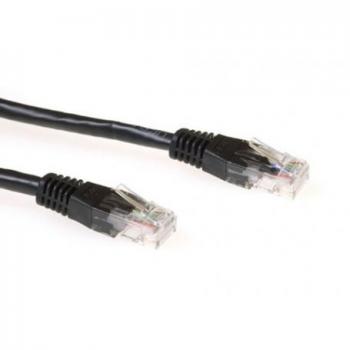 Ethernet Kabel Cat6a, 1 Meter U/UTP, Zwart