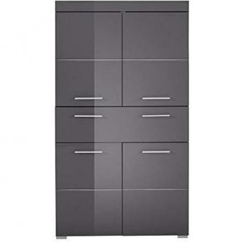 Bad-Hochschrank Amanda, grau, 73 x 132 x 31 cm