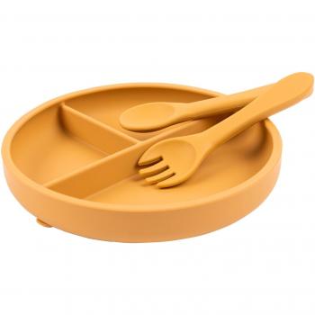 Tiny Dining Silicone Suction Plate and Utensils Set