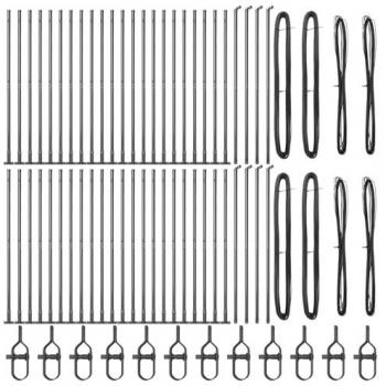 Valla de Metal con Base 52 Pcs Ø32mm 68,5cm