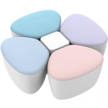 Dispensador de leche en polvo para bebé, caja de almacenamiento portátil de cuatro secciones