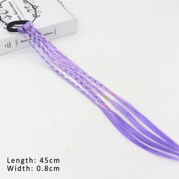 Queue de Cheval Chic en Tresse – Perruque 43 cm, Élastiques Dégradés et Épingles à Cheveux