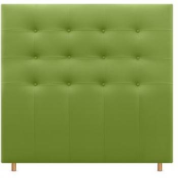 Cabecero, Cabezales de Cama Capitoné hasta el Suelo. Cabezal tapizado acualine (Polipiel Verde, 160cm (Camas 150/160)) - Dhome