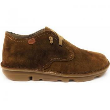 Botín On Foot Silken 30630 - Marrón, Forro Transpirable y Cordones Elásticos