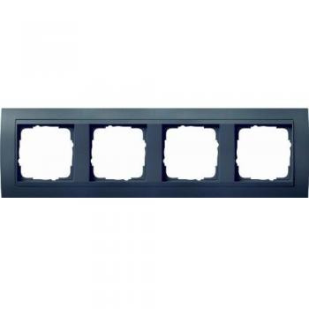 Gira 4-Gang Anthracite Frame 021408