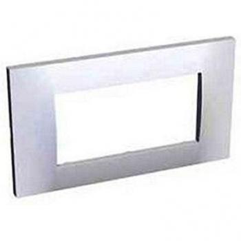 Plaque 2 postes Schneider ALB45654 - Altira - entraxe 45 mm - blanc polaire