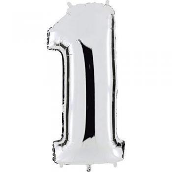 Mega Festa Palloncino Mylar Argento 102 cm