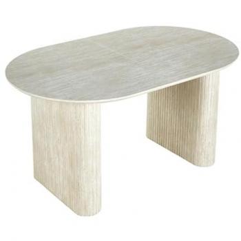 Home Heavenly Mesa Ovalada Beige Extensible 75×90 cm 150‑230 cm