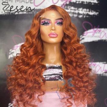 Ginger Orange Lace Front Wig - High Temperature Fiber
