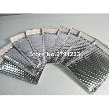 Bubbeltjesenvelop 16x20+4cm Zilver
