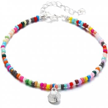 Bracelet cheville bohème coquillage femme