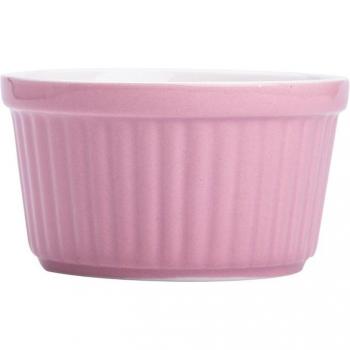 Taza Roja de Cerámica para Pudín y Crema
