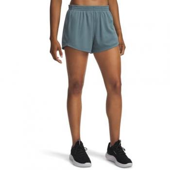 Women's Under Armour Tech Mesh Play‑Up Shorts – Blue Grey (XS)