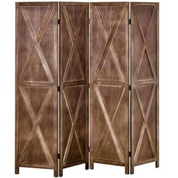 Biombo de Madera de Paulownia 4 Paneles 182 x 170 cm