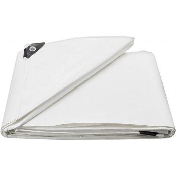 Heavy Duty White Poly Tarp - Thick Waterproof, UV Resistant