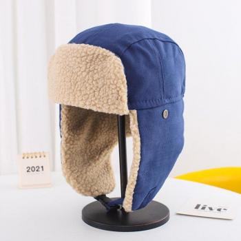 Retro Lamb Fur Ear Flap Hat for Men and Women